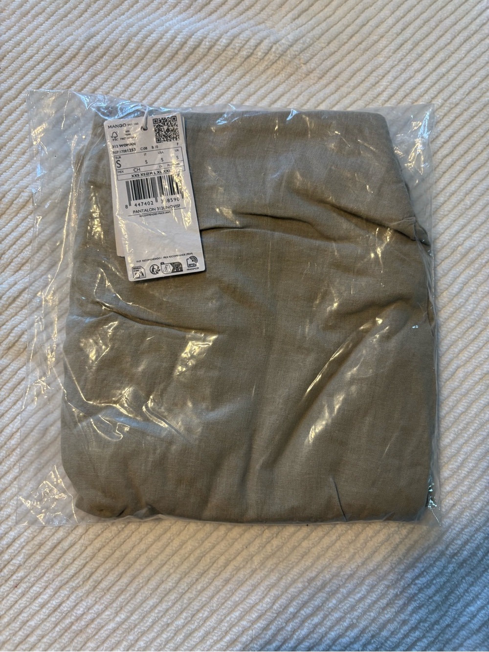 MANGO Cropped LINEN-BLEND Pants - Picture 4 of 5
